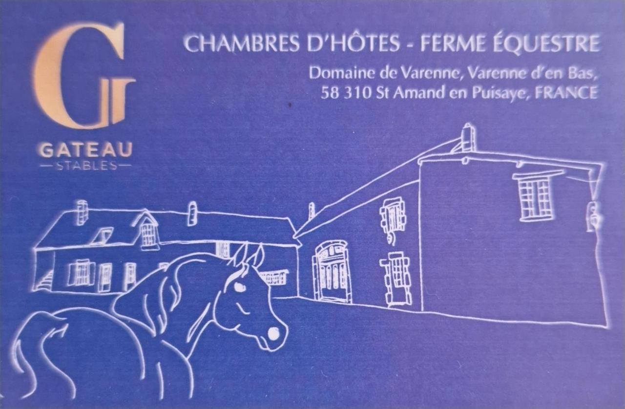 Ferme Equestre & Chambres D'Hotes Gateau Stables Proche Guedelon Saint-Amand-en-Puisaye Eksteriør billede